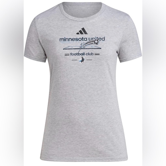 adidas Tops - adidas Women's Minnesota United FC Vintage World Pre-Game Short Sleeve T-Shirt